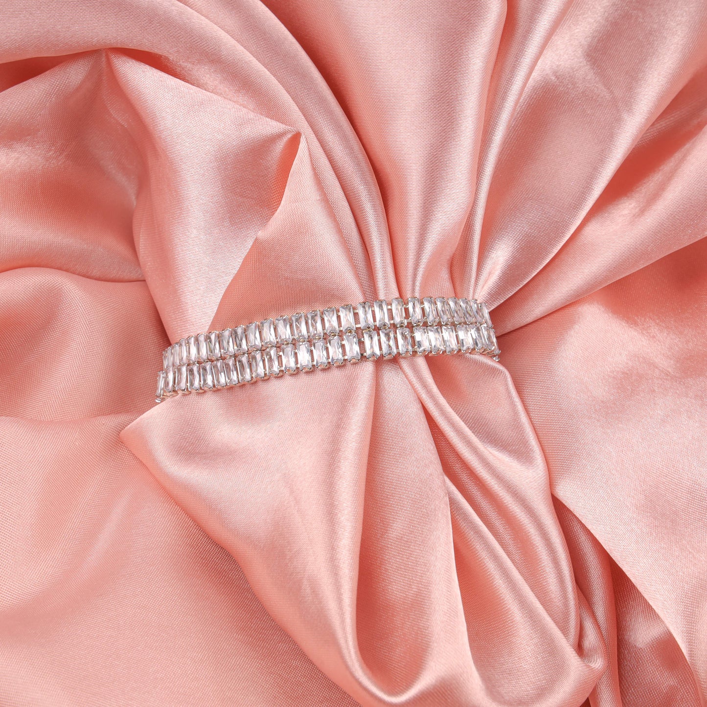 Elegant Crystal Baguette Bracelet