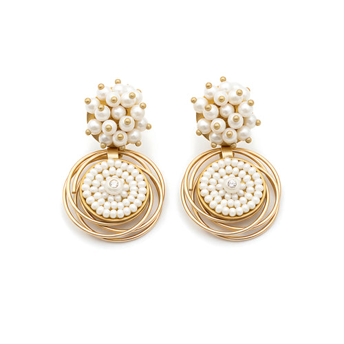 Pearl Orbit Earrings