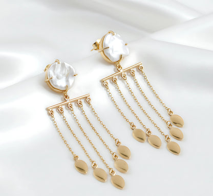 Golden Drape Earrings