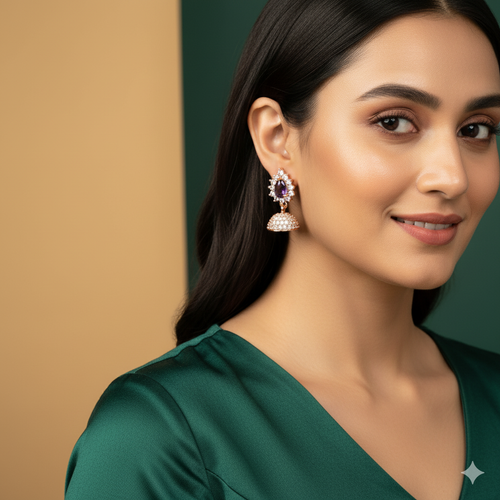 Classic Pearl Jhumka Earrings