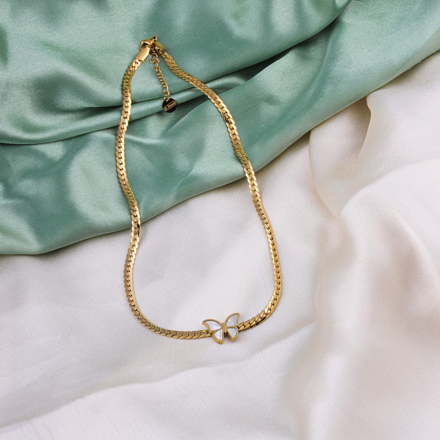 Butterfly Charm Gold Necklace