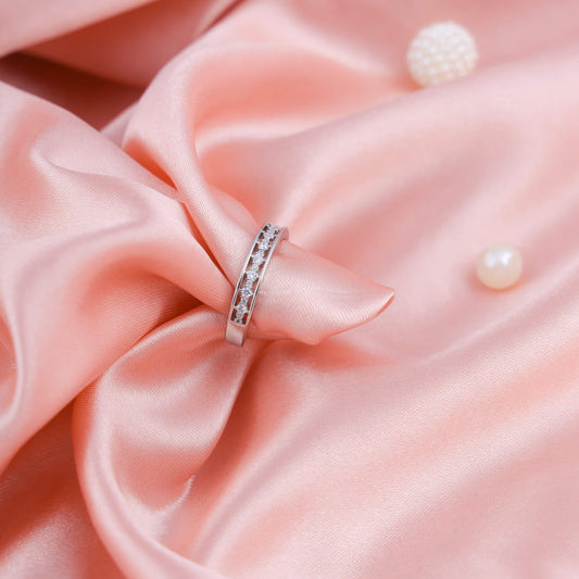 Elegant Classic Silver Sparkle Band